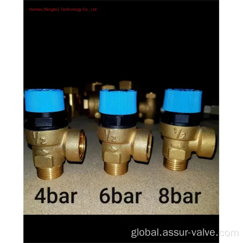 Brass Pressure Relief Valve Brass Pressure Reducing Heater Safety air-vent Valves Manufactory